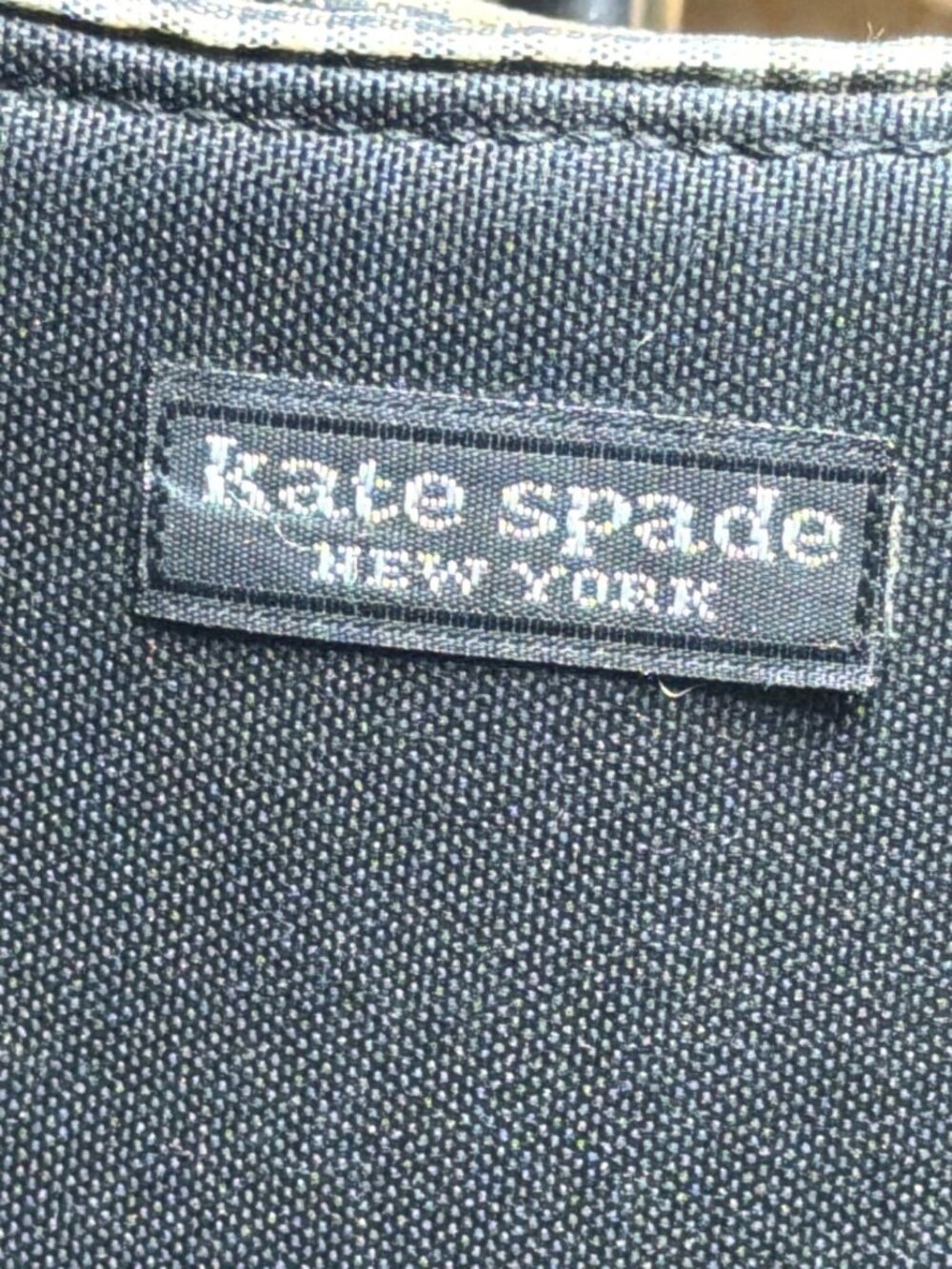 Kate Spade Black & White Polka Dot Bow Ribbon Tote Shoulder Bag Women's Good - Picture 3 of 10